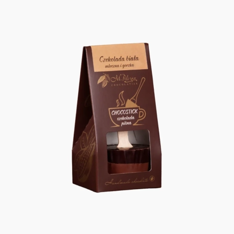 Chocostick z ciemnej, mlecznej i białej czekolady do rozpuszczania w filiżance z gorącym mlekiem 40g